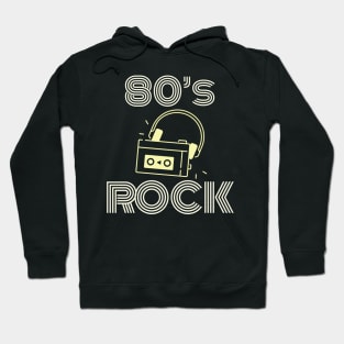 Eighties Vintage Rock With Walkman Hoodie